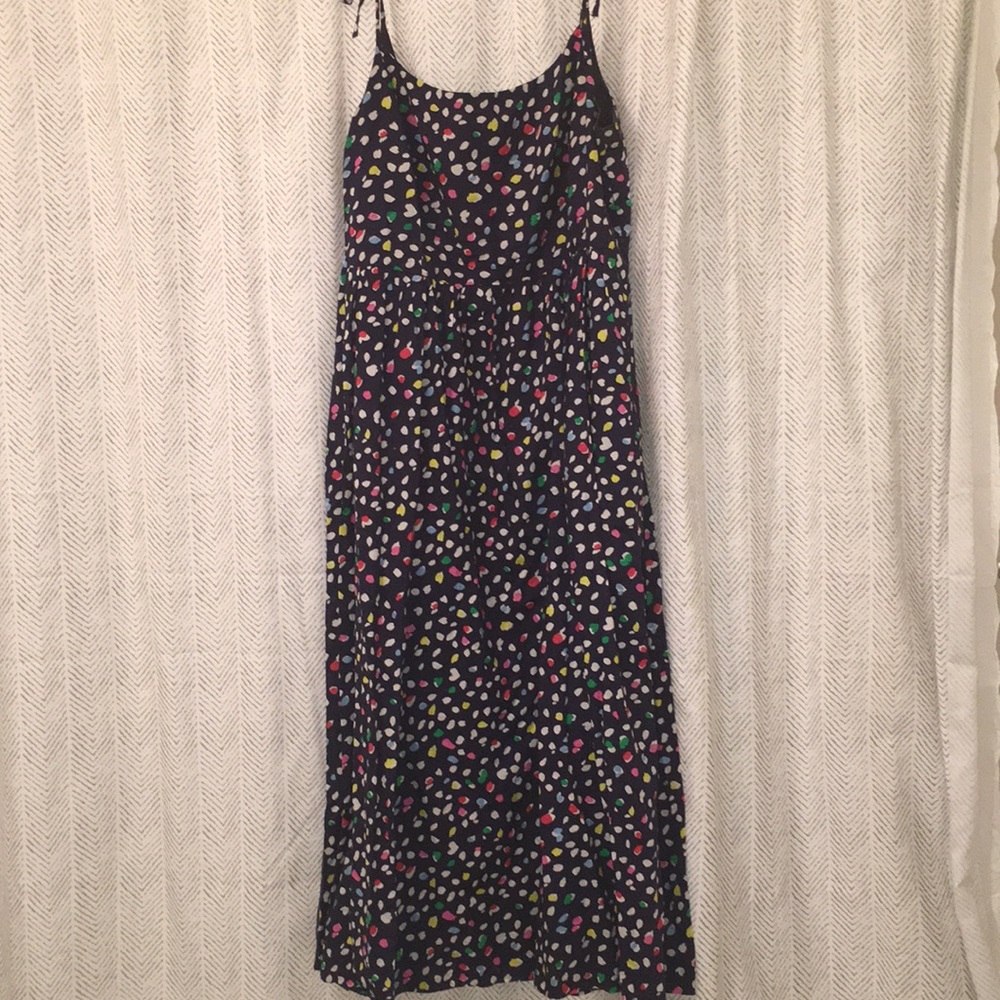 Printed J Crew Midi Dress